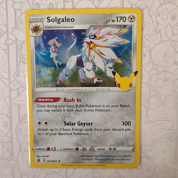 Pokemon Other - Solgaleo 021/025 TCG Pokemon Card Stage 2